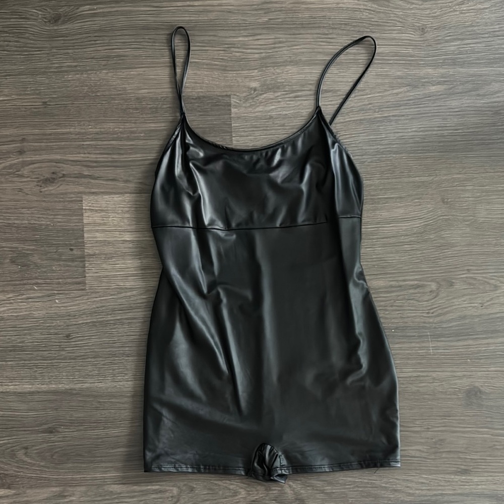 Black Spaghetti Strap Romper